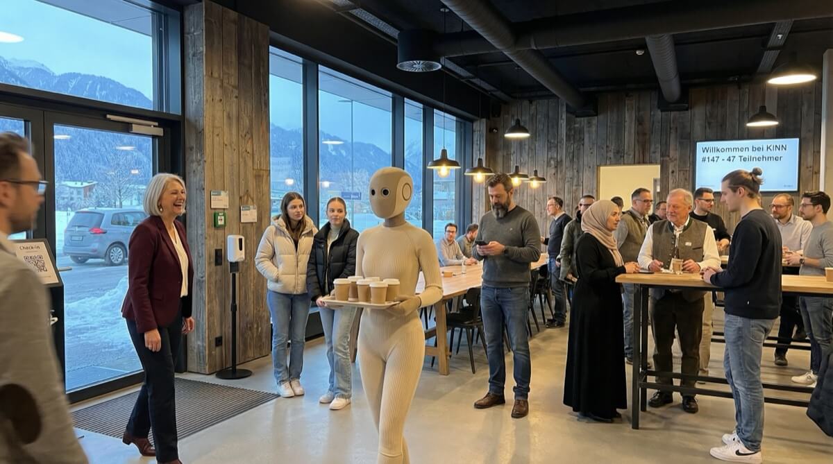 NEO Roboter am InnCubator Empfang