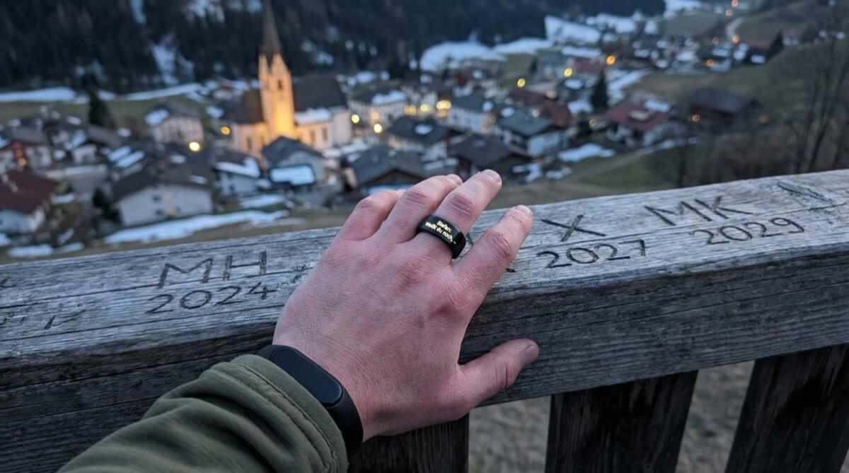 Smart Ring mit Nachricht
