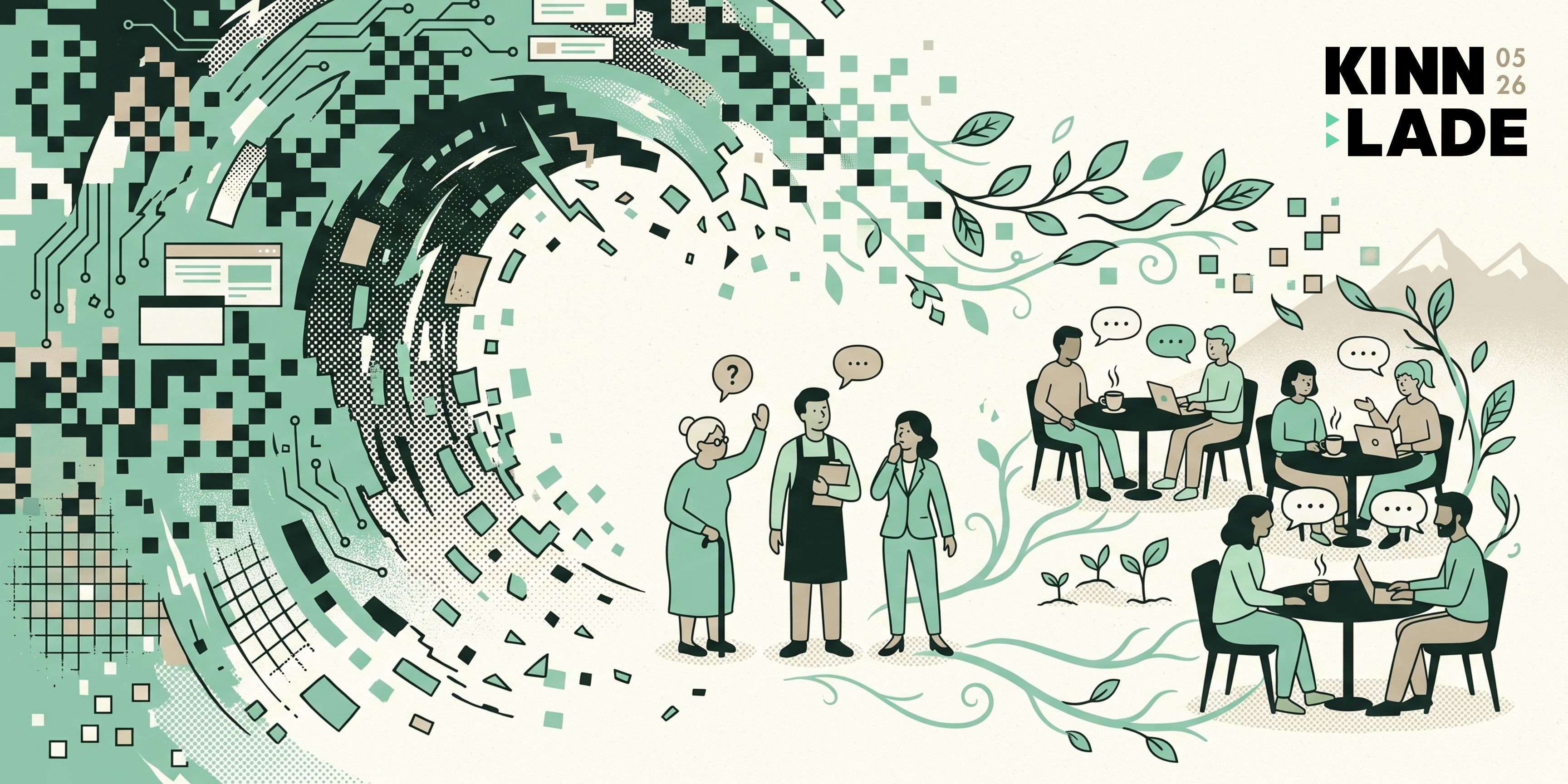 Vom digitalen Sog zur ruhigen Tischrunde — KINN als Ort, an dem aus Verunsicherung Nachbarschaft wird.