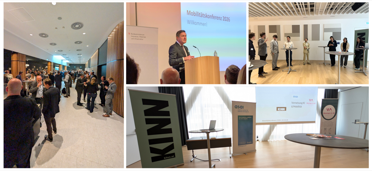BMIMI Mobilitätskonferenz · Wien · KINN auf der Bundesbühne neben ASAI und Women in AI Austria